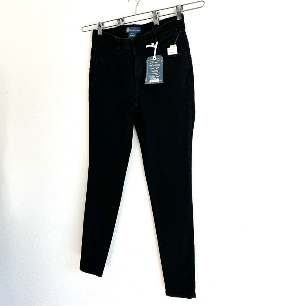 Democracy Jegging Jeans Women's Plus Size 14W Black Denim Stretch Booty Lift - Picture 3 of 11